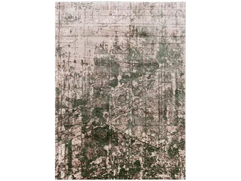 Moderní koberec Asthane - čáry 4 - béžový/zelený