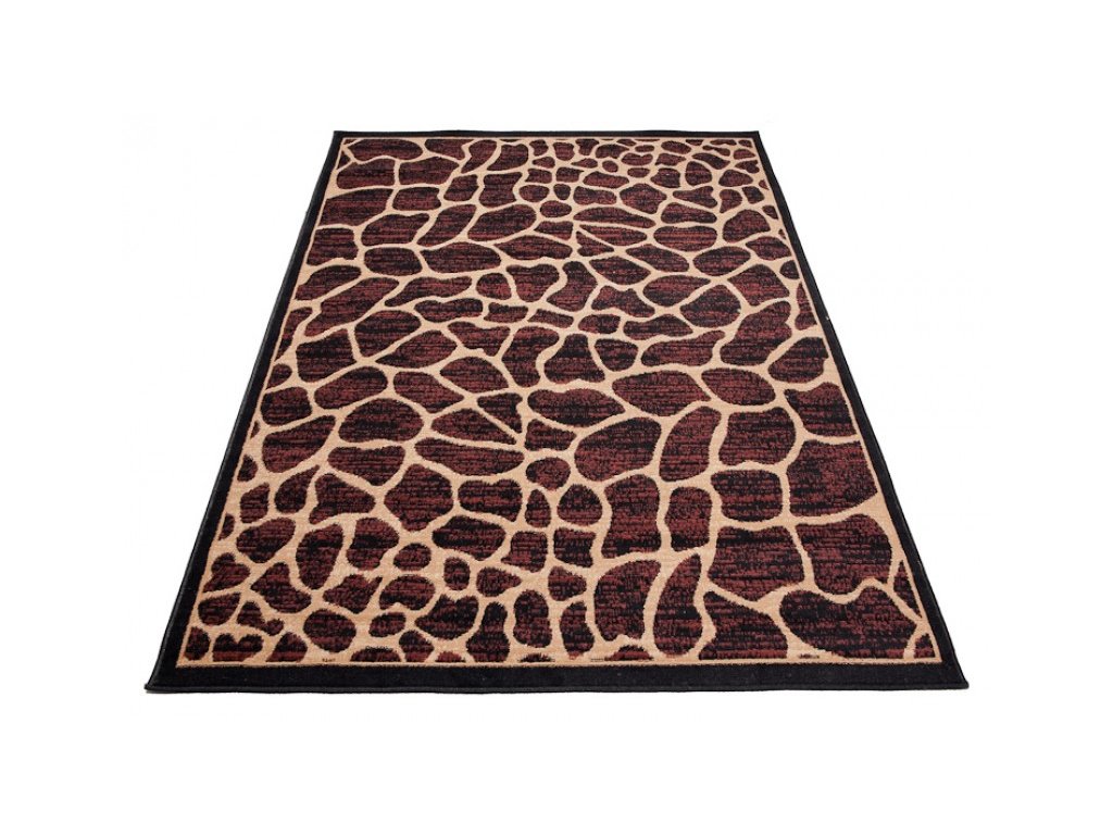 Moderní koberec Atlas - tygrovaný 3 - černý