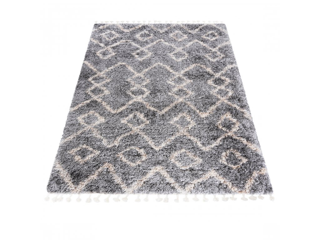 Moderní koberec Aztec - čáry 3 - šedý