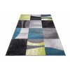 Moderní koberec Jawa - čtverce 3 - šedý/černý