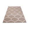 Moderní koberec Jawa - mřížka 1 - béžový