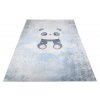 Dětský koberec Emma Kids - panda a mráček - šedý