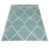 Moderní koberec Spring - mřížka 2 - tyrkysový