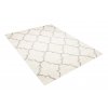 Moderní koberec Delhi - mřížka 1 - bílý
