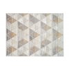 Moderní koberec Asthane - trojúhelníky 1 - šedý/žlutý