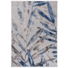 Moderní koberec Aventura - listy 1 - šedý/modrý