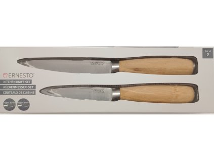 ERNESTO®  Sada kuchyňských nožů s bambusovou rukojetí