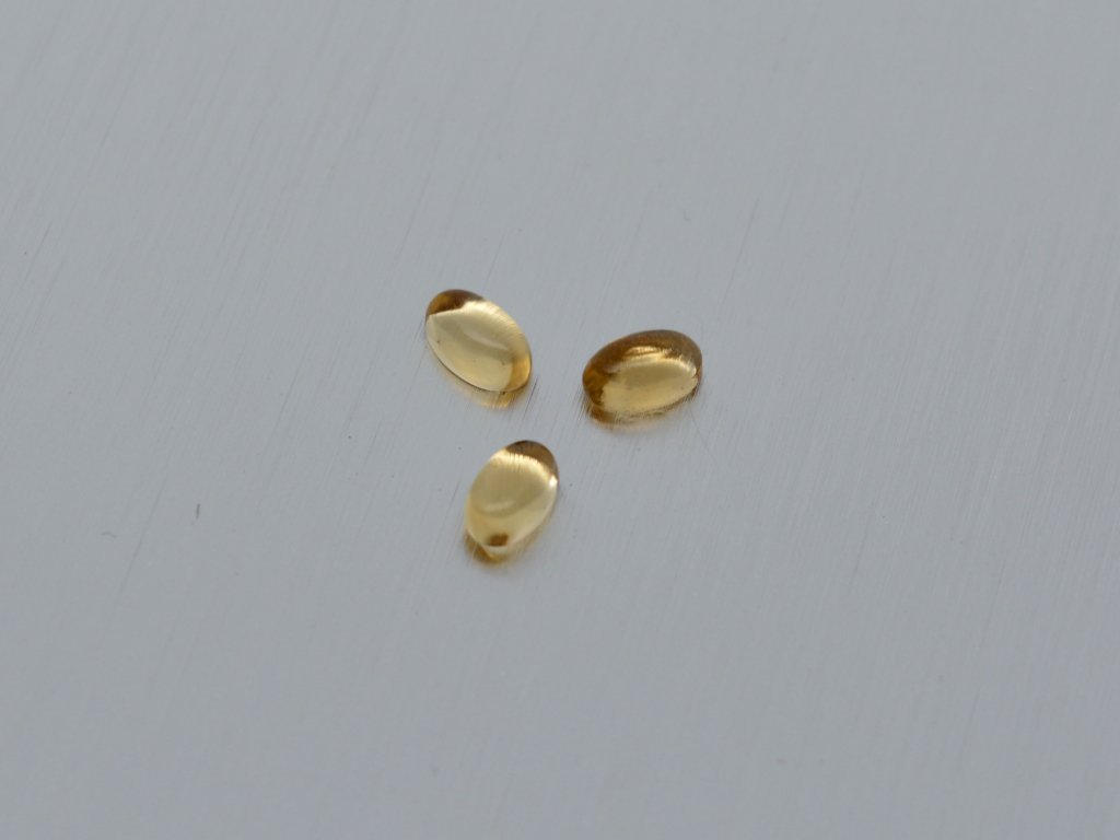 Zitrin natürlicher oval 3.0x5.0 mm cabochon