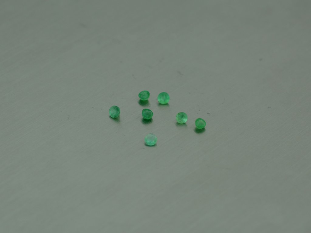 Smaragd naturlicher rund 2.8 mm facettiert