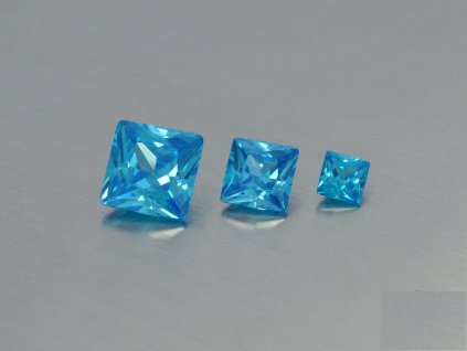 10413 kubischer zirkon quadratisch 2 10 mm farbe blau topas