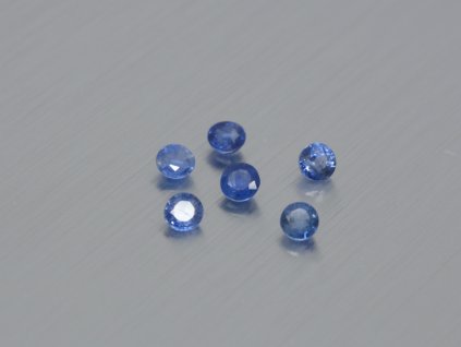 Saphir naturlicher rund 3.3 mm blau facettiert, ohne behandlung