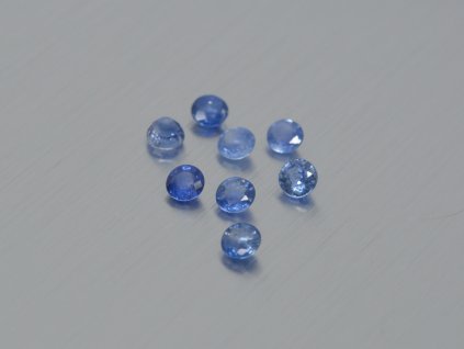 Saphir naturlicher rund 3.5 mm blau facettiert, ohne behandlung