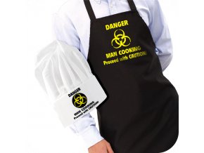 Zástěra s čepicí Danger Man Cooking