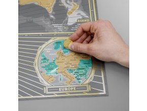 Stírací mapa světa X edition