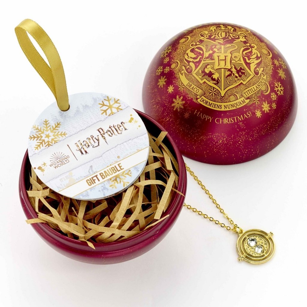 Harry Potter - Vánoční koule s náhrdelníkem - Obraceč času