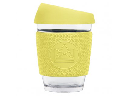 Skleněný hrnek na kávu, M, 340 ml Neon Kactus | žlutý