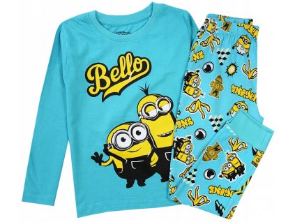 Chlapčenské bavlnené pyžamo Mimoni Bello