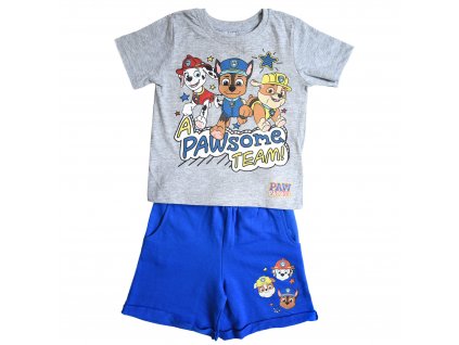 Chlapčenský komplet tričko a kraťasy "Paw Patrol" - modrá