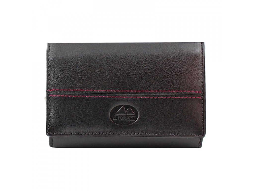 Dámská kožená peněženka EL FORREST 938-62- černá