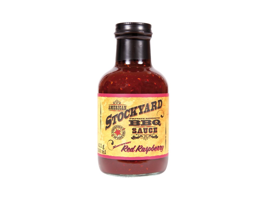 BBQ omáčka Stockyard Red Raspberry, 350 ml