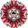 HARMONY OF OPPOSITES - Mandalas Teppiche rot