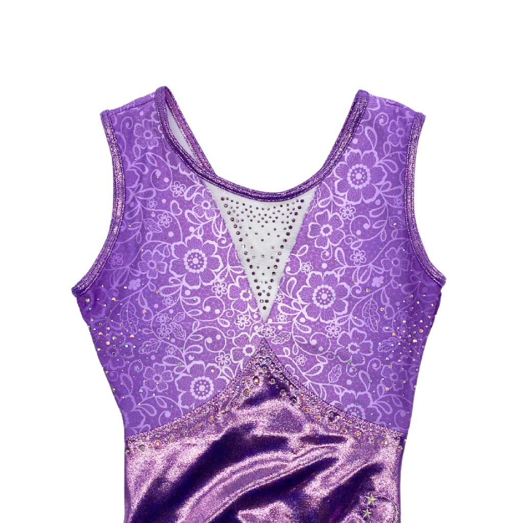Gymnastický dres - ALLANA lilac