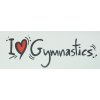 Nálepka - I love gymnastics