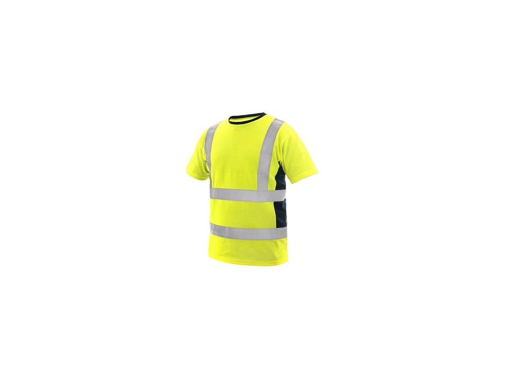 Pracovné výstražné tričko EXETER, pánske, žlté (Veľkosť 5XL)