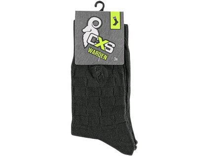 Ponožky CXS WARDEN, čierne, 3 páry (Veľkosť 47)