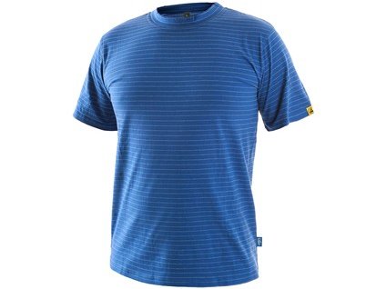 Pracovné tričko ESD CXS NOME, pánske, antistatické, stredne modré (Veľkosť 5XL)