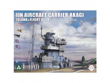 1 72 ijn aircraft carrier akagi island flight deck model ship kit p22181 93606 image
