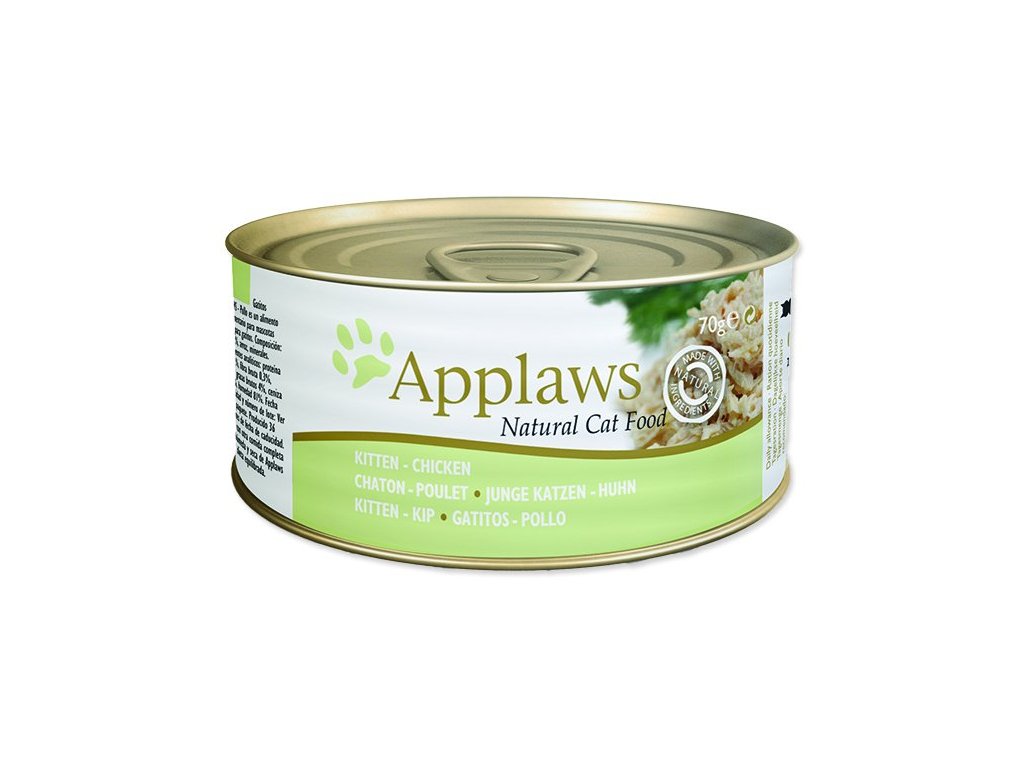 Applaws Kitten konzerva jemné kuře 70 g