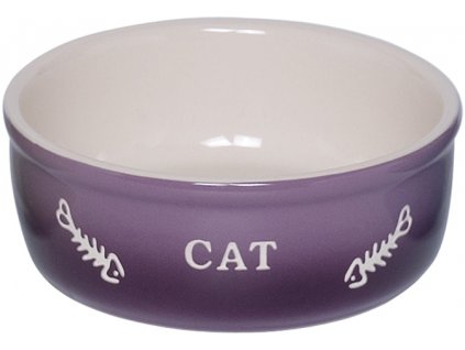 Nobby GRADIENT keramická miska pro kočky fialová 13,5x4,5cm/0,25l
