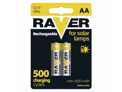 Nabíjecí baterie do solárních lamp RAVER AA (HR6) 600 mAh