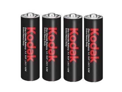 Zinkchloridové baterie KODAK - R06 (AA) fólie 4ks