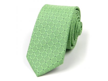 51401997 kravata puntiky hedvabi zelena