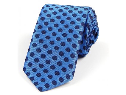 51401045 kravata polyester PUNTIK MODRA