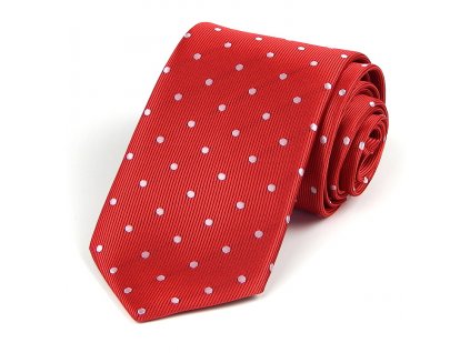 51400271 kravata puntik cervena