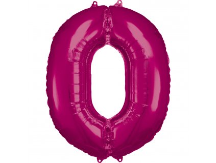 4865 1 balonik foliovy narodeninove cislo 0 ruzovy 86 cm