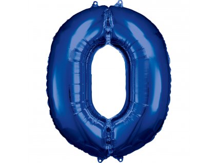 44762 balonik foliovy narodeninove cislo 0 modry 86cm