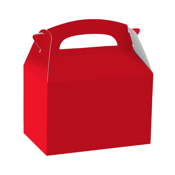 Amscan Papierový párty box - červený