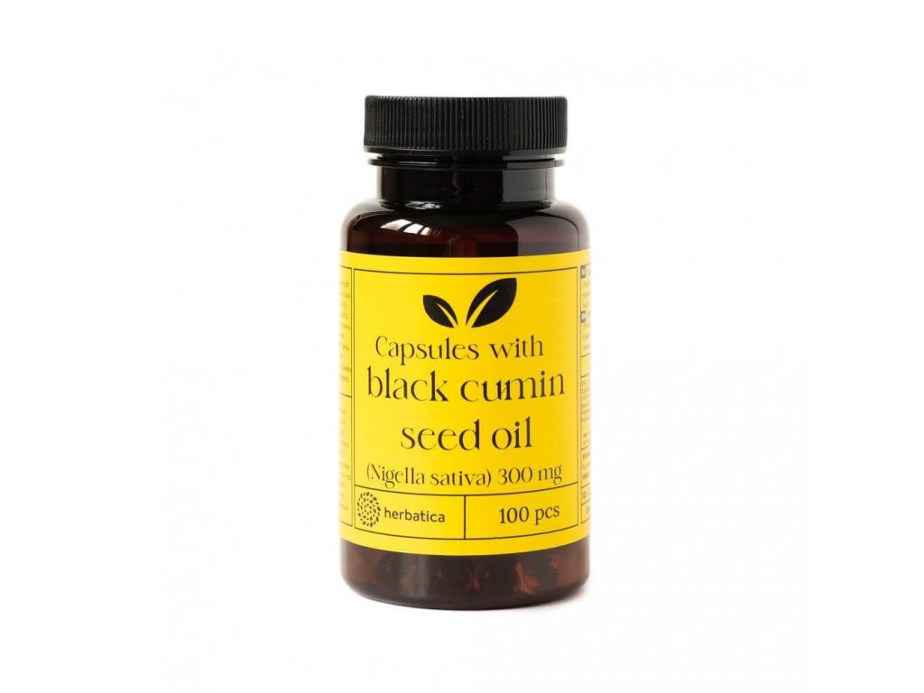 Fekete köménymag olaj (Nigella sativa) immunitásra, bőrre, ízületekre - 100 kapszula - Herbatica
