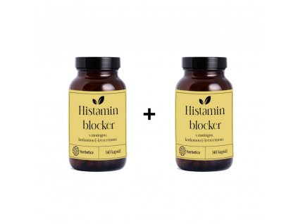 histamin bloker výhodný set 1+1, 2x 140 vegánskych kapsúl s moringou