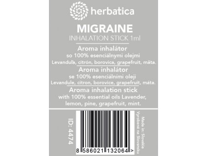 Orrinhalátor Migrén - 1ml - Herbatica