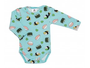 Kojenecké bodyčko pro miminka, kojenecké body Sushi Modré