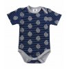 Oblečení pro miminka, kojenecké body Hippokids Kotva modré s krátkým rukávem