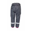 Dětské tenké softshellové kalhoty Hippokids Reflection Pink, reflexní pruha, zadní strany, nohavice