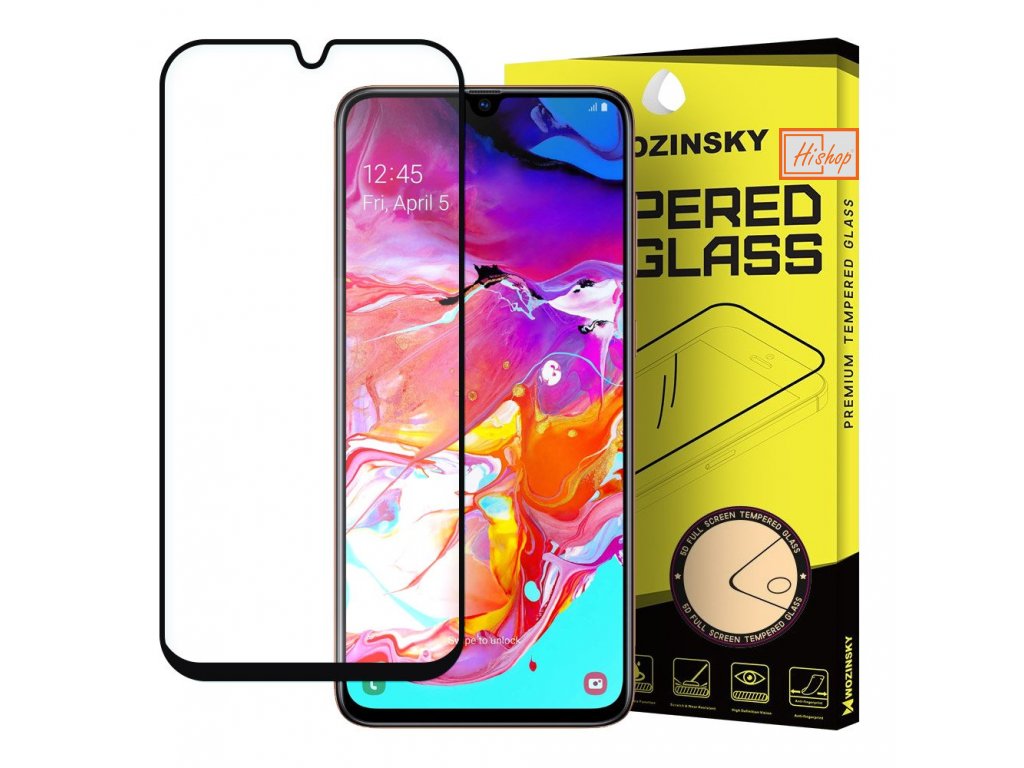 eng pl Wozinsky Tempered Glass Full Glue Super Tough Screen Protector Full Coveraged with Frame Case Friendly for Samsung Galaxy A70 black 50370 1