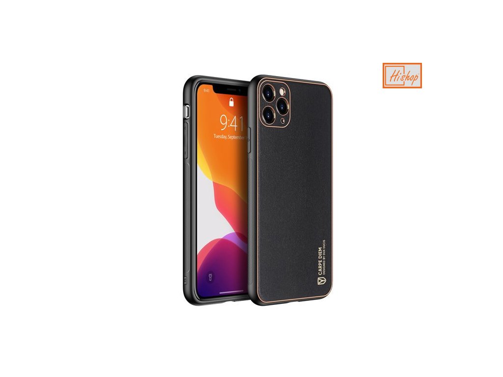 eng pm Dux Ducis Yolo elegant case made of soft TPU and PU leather for iPhone 11 Pro black 63368 1