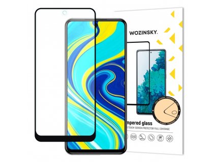 eng pl Wozinsky Tempered Glass Full Glue Super Tough Screen Protector Full Coveraged with Frame Case Friendly for Xiaomi Redmi Note 9 Pro Redmi Note 9S Poco X3 Pro black 59628 1
